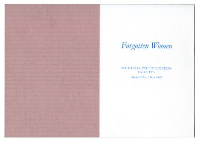 'Forgotten Women of Calcutta' book spread